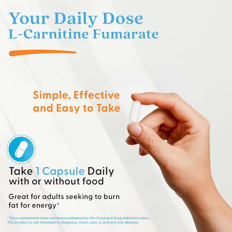 Doctor's Best, фумарат L-карнитина с Biosint Carnitine®, 60 растительных капсул (500 мг в 1 растительной капсуле)