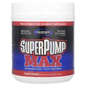 Gaspari Nutrition, Максимальный комплекс перед тренировкой,  фруктовый пунш, 640 г (1,41 фунта)