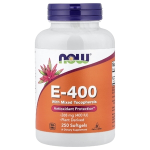 NOW Foods, витамин E-400 со смешанными токоферолами, 268 мг (400 МЕ), 250 капсул