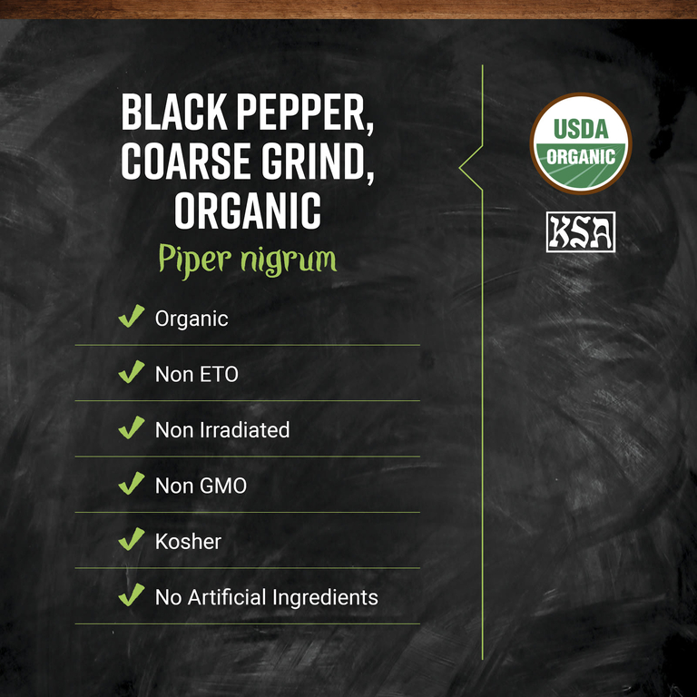 Frontier Co-op, органический черный перец, крупного помола, 453 г (16 унций)