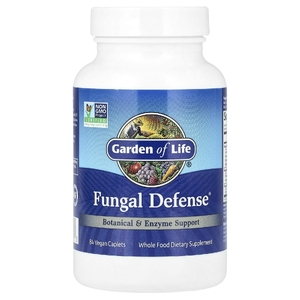Garden of Life, комплекс растительной и ферментной поддержки Fungal Defense®, 84 веганские капсуловидные таблетки