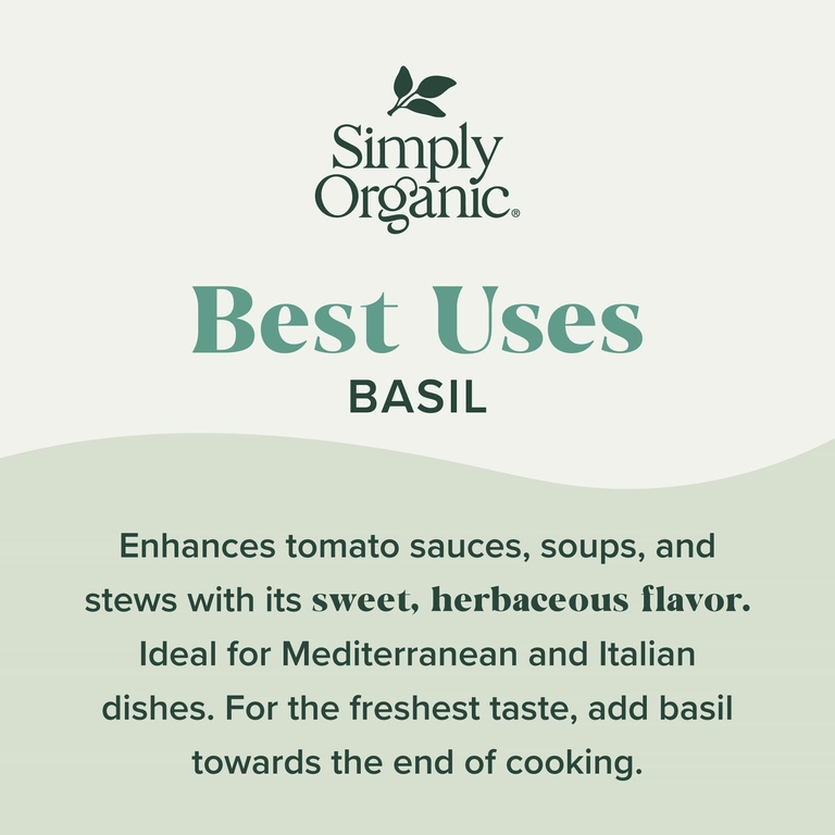 Simply Organic, Базилик, 15 г (0,54 унции)