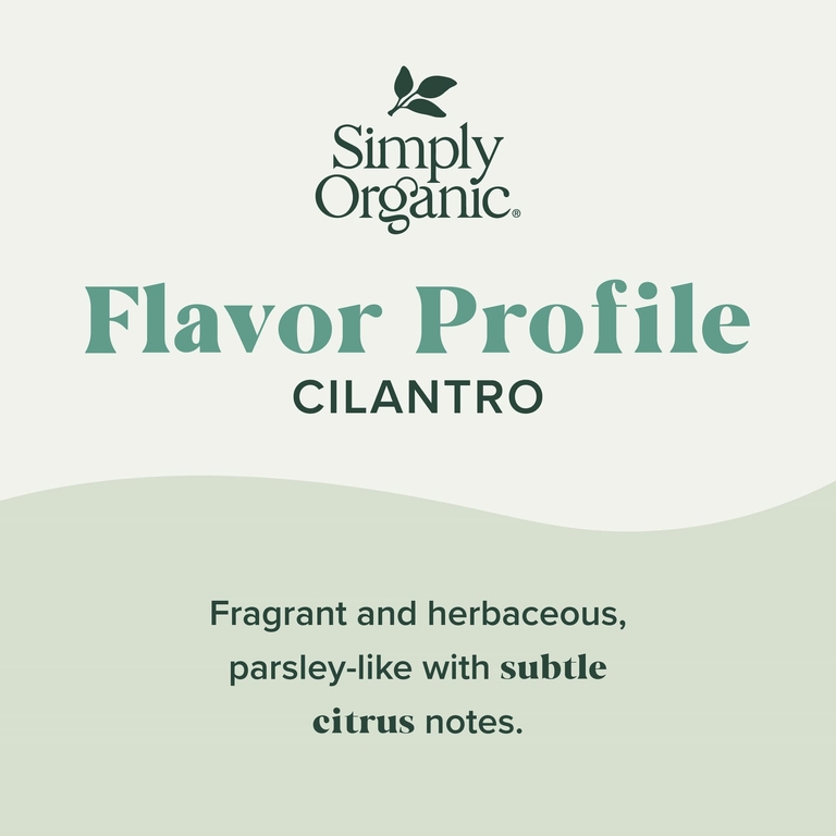 Simply Organic, Кинза, 0.78 унций (22 г)