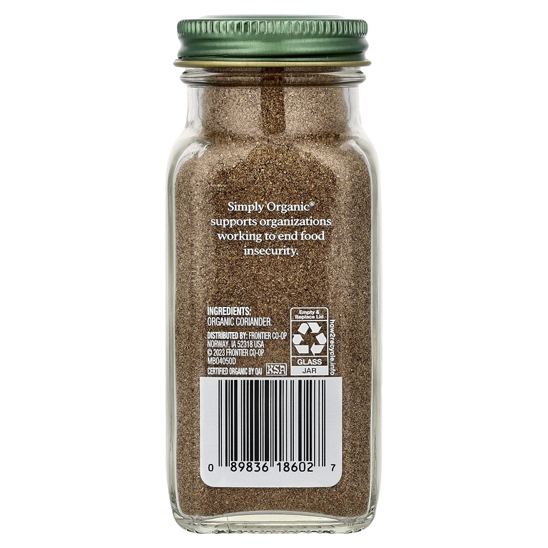 Simply Organic, Кориандр, 2,29 унции (65 г)