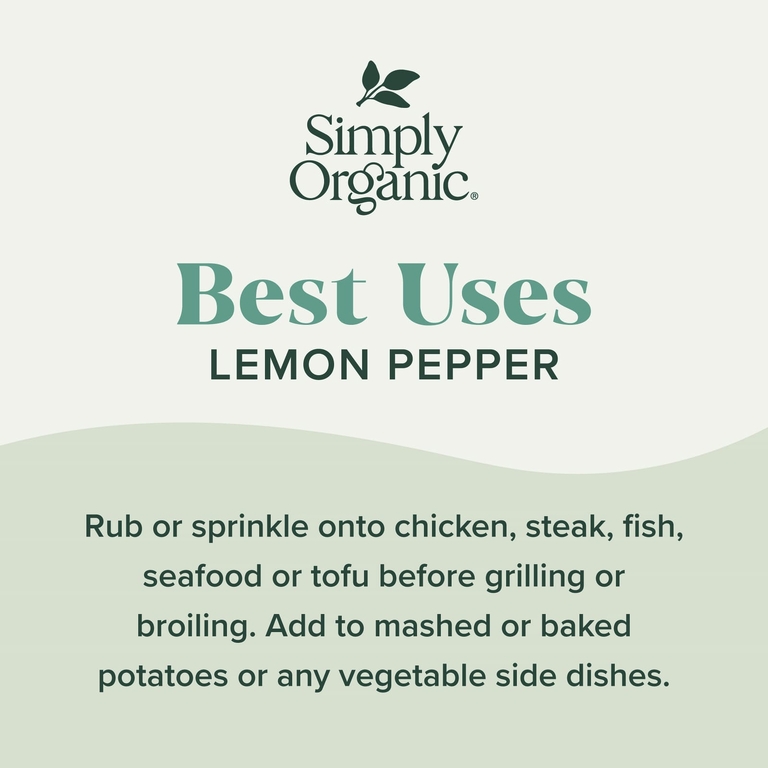 Simply Organic, Лимонный перец, 90 г (3,17 унции)