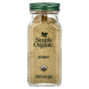 Simply Organic, имбирь, 46 г (1,64 унции)