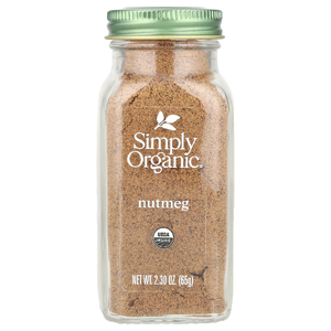 Simply Organic, Молотый мускатный орех, 65 г (2,30 унции)