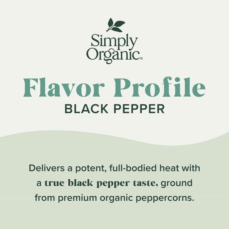 Simply Organic, Черный перец, 65 г (2,31 унции)