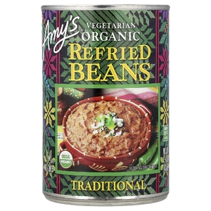 Amy's, органические вегетарианские пережаренные бобы, традиционный вкус, 437 г (15,4 унции)