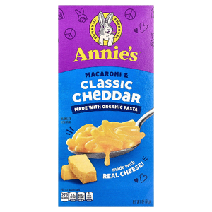 Annie's Homegrown, макароны с классическим сыром чеддер, 170 г (6 унций)