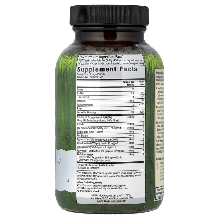 Irwin Naturals, комплекс для здоровья предстательной железы, 90 желатиновых капсул