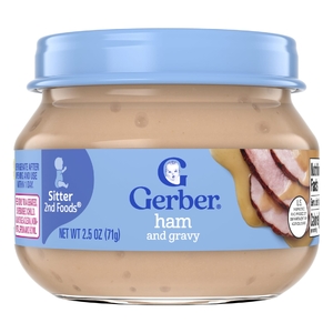 Gerber, пюре с ветчиной и подливой, 71 г (2,5 унции)