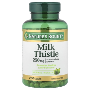 Nature's Bounty, Расторопша, 250 мг, 200 капсул