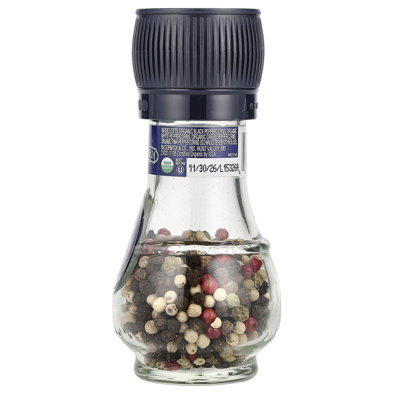 Drogheria & Alimentari, органическая мельница из 4 перцев горошком, 35 г (1,24 унции)