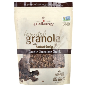 Erin Baker's, Homestyle Granola с древними зернами, двойные кусочки шоколада, 340 г (12 унций) (Товар снят с продажи) 