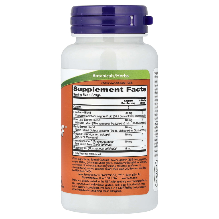 NOW Foods, комбинация трав для поддержки здоровья иммунной системы, 60 капсул