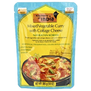 Kitchens of India, Navratan Korma, овощное карри с творогом, мягкий вкус, 285 г (10 унций) (Товар снят с продажи) 
