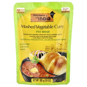 Kitchens of India, Пав Бхаджи, овощное пюре карри, средний вкус, 285 г (10 унций) (Товар снят с продажи) 