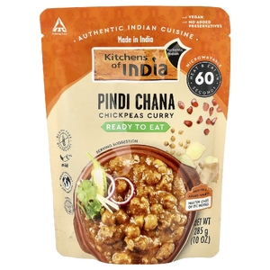 Kitchens of India, Pindi Chana, Карри с нутом, неострый, 285 г (10 унций)  