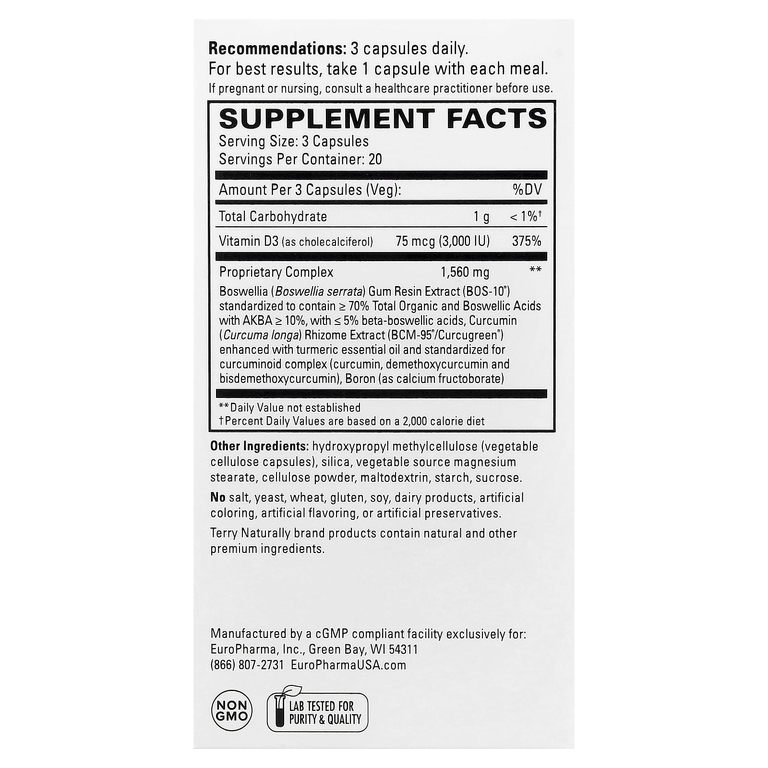 Terry Naturally, Здоровье коленей и суставов™ 60 капсул