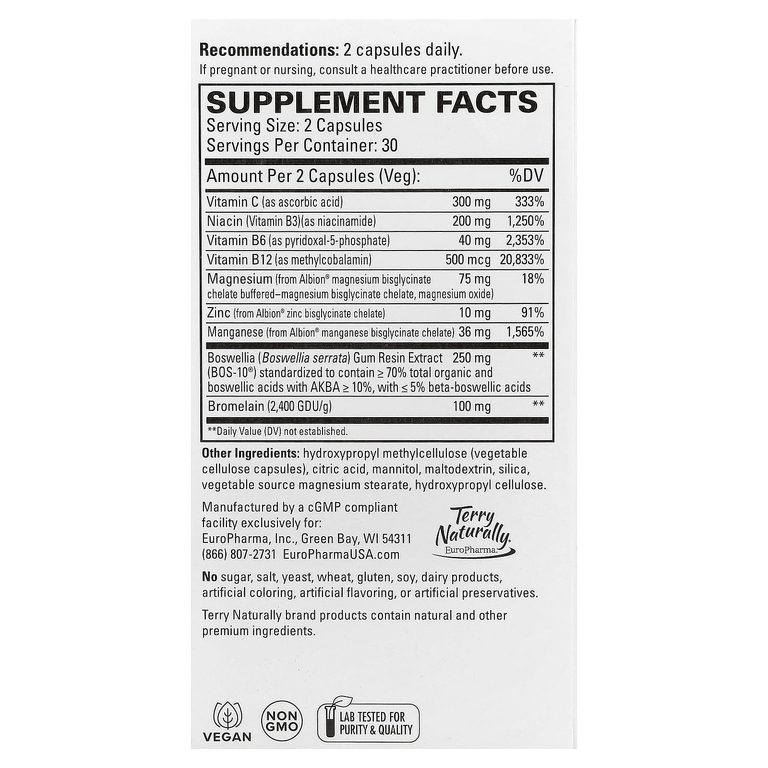 Terry Naturally, Здоровые связки и сухожилия™ 60 капсул