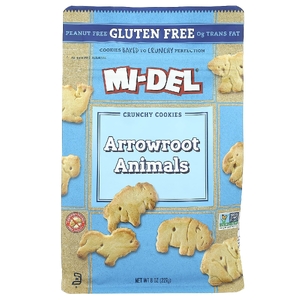 Mi-Del Cookies, хрустящее печенье, с животными аррорута, 227 г (8 унций)