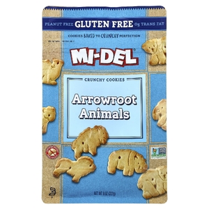 Mi-Del Cookies, хрустящее печенье, с животными аррорута, 227 г (8 унций)
