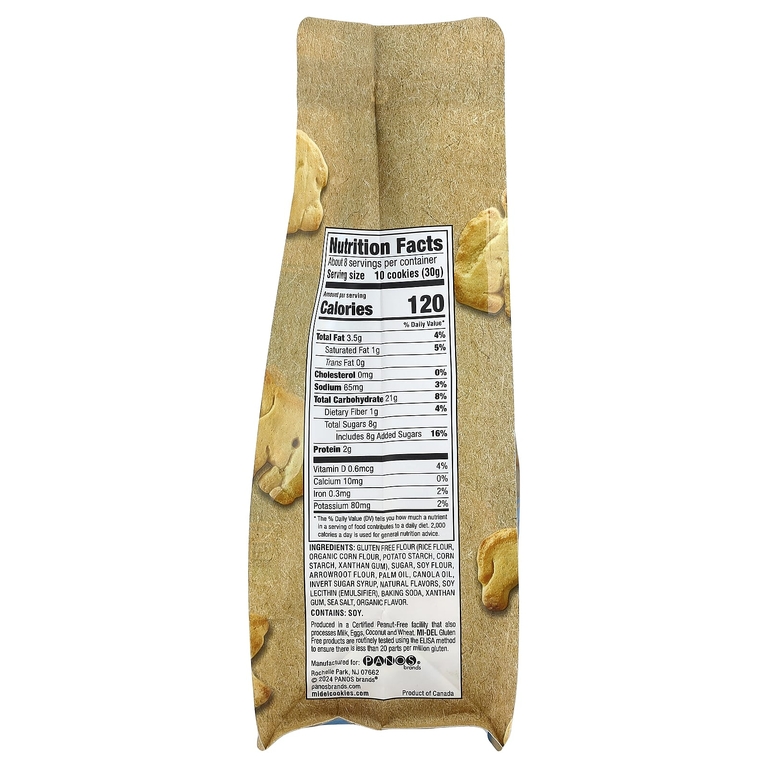 Mi-Del Cookies, хрустящее печенье, с животными аррорута, 227 г (8 унций) (Товар снят с продажи) 