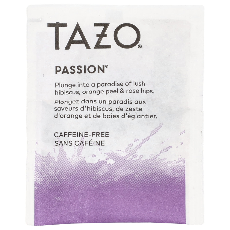TAZO, травяной чай, с гибискусом, без кофеина, 20 чайных пакетиков, 52 г (1,8 унции)