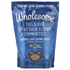 Wholesome Sweeteners, Органический темно-коричневый сахар, 680 г (24 унции)