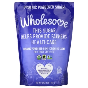 Wholesome Sweeteners, органический измельченный кондитерский сахар, 454 г (16 унций)