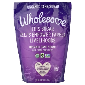 Wholesome Sweeteners, Органический тростниковый сахар, 907 г (2 фунта)