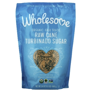 Wholesome Sweeteners, Органический турбинадо, нерафинированный тростниковый сахар, 24 унции (680 г)