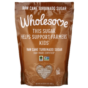 Wholesome Sweeteners, натуральный тростниковый сахар-сырец, турбинадо, 680 г (1,5 фунта/24 унции)