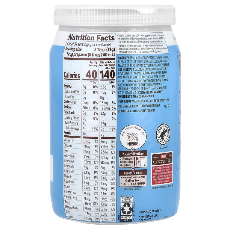 Ovaltine, Густое какао, 12 унций (340 г) (Товар снят с продажи) 