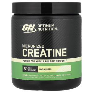 Optimum Nutrition, Креатин в форме тонкодисперсного неароматизированного порошка, 5000 мг, 10,5 унции (300 г)