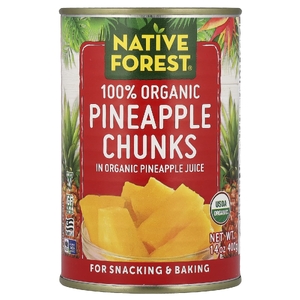 Native Forest, 100% органические кусочки ананаса, 400 г (14 унций)