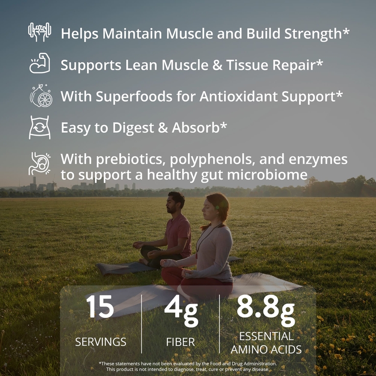 MRM Nutrition, растительный протеин с суперфудами, со вкусом ванили, 570 г (1,26 фунта)