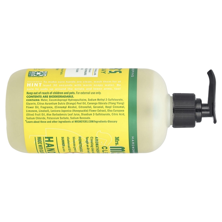 Mrs. Meyers Clean Day, мыло для рук, жимолость, 370 мл (12,5 жидк. унции) (Товар снят с продажи) 