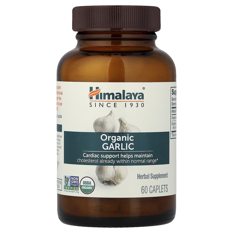 Himalaya, Органический чеснок, 60 капсул