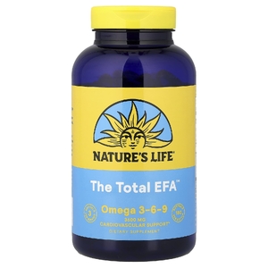 Nature's Life, омега-3, 6, 9, 1200 мг, 180 желатиновых капсул