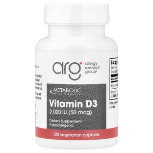 Metabolic Maintenance, витамин D3, 120 вегетарианских капсул