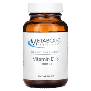 Metabolic Maintenance, Витамин D-3, 5,000 МЕ, 90 капсул