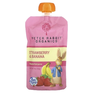 Pumpkin Tree Organics, органическое фруктовое пюре, клубника и банан, 113 г (4 унции)