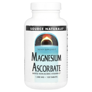 Source Naturals, аскорбат магния, 1000 мг, 120 таблеток