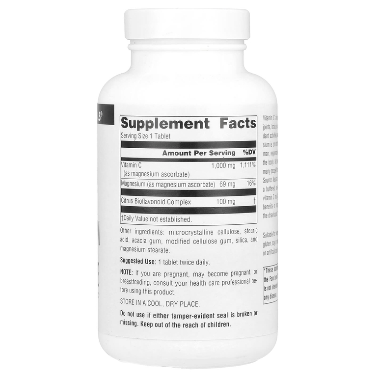 Source Naturals, аскорбат магния, 1000 мг, 120 таблеток