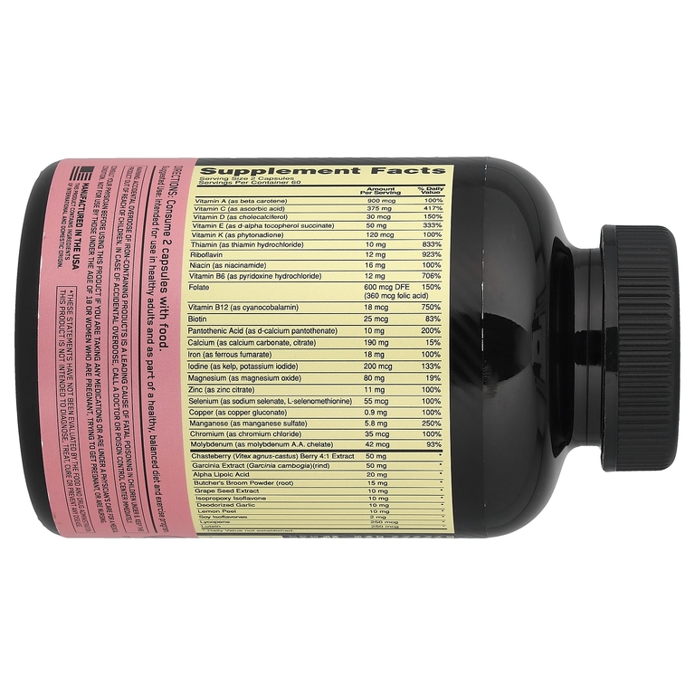 Optimum Nutrition, мультивитаминная добавка для активных женщин, 120 капсул