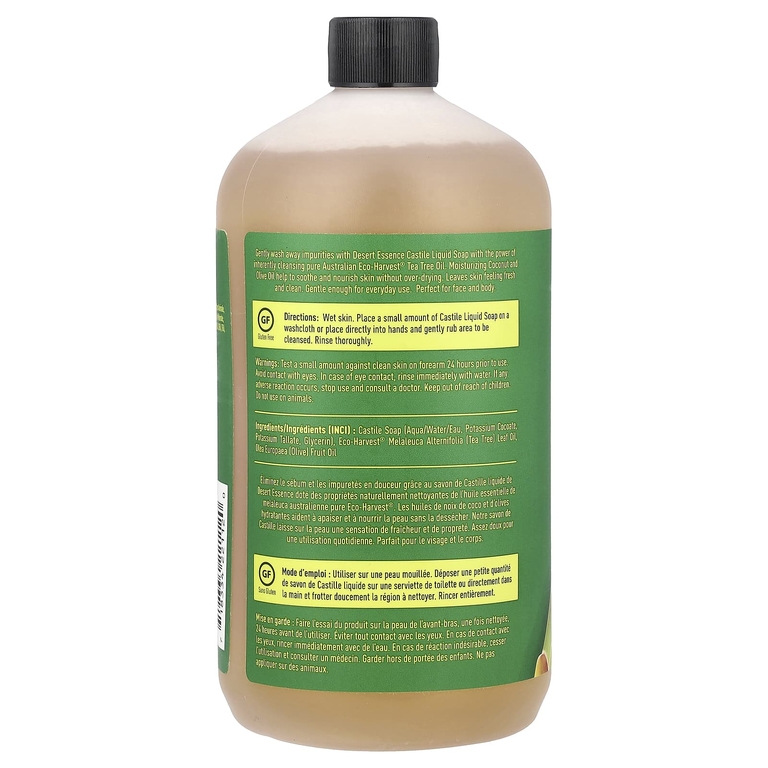 Desert Essence, кастильское жидкое мыло, 946 мл (32 жидк. унции)