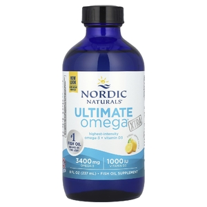 Nordic Naturals, омега-3, лимон, 8 жидких унций (237 мл)