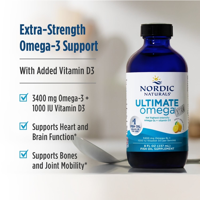 Nordic Naturals, омега-3, лимон, 8 жидких унций (237 мл)